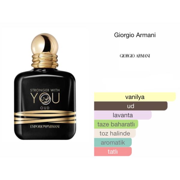 Emporio Armani Stonger With You Oud EDP 100 ML Erkek Parfüm - Görsel 2