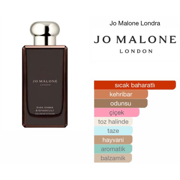 Jo Malone London Dark Amber Ginger & Lily Cologne İntense 100 ML Unisex Parfüm - Görsel 2