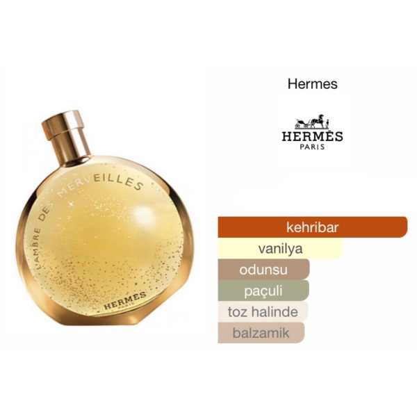 Hermes L`Ambre Des Merveilles EDP 100 ML Kadın Parfüm - Görsel 2