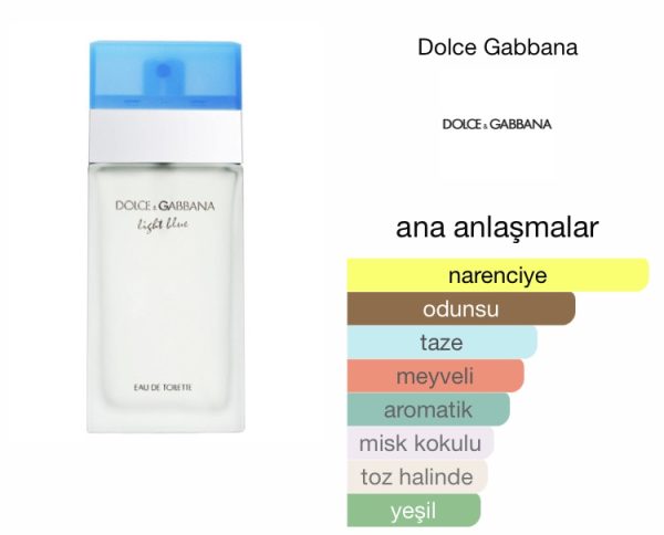 Dolce & Gabbana Light Blue EDT 100 ML Kadın Parfüm - Görsel 2