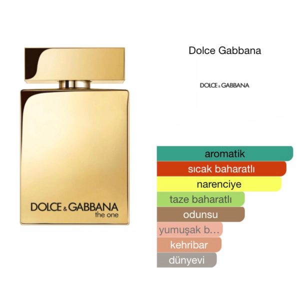 Dolce & Gabbana The One For Men Gold EDP 100 ML Erkek Parfüm - Görsel 2