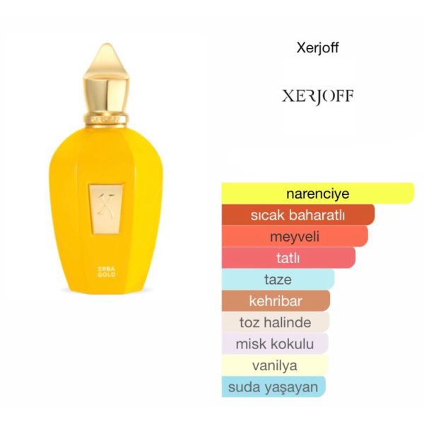 Xerjoff Vibe Erba Gold EDP 100 ML Unisex Parfüm - Görsel 2
