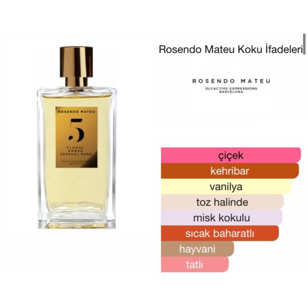 Rosendo Mateu No.5 Floral Amber Musk EDP 100 ML Unisex Parfüm - Görsel 2