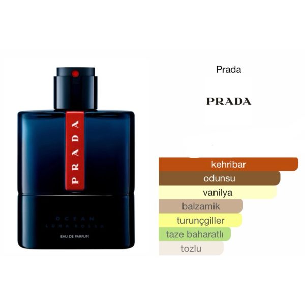 Prada Luna Rossa Ocean EDP 100 ML Erkek Parfüm - Görsel 2